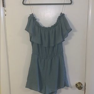 Blue/green romper